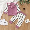 thumbnail image 6 of Sngxgn Baby Girls' Toddler 2-piece Sweatshirt and Jogger Set(Purple,70), 6 of 9