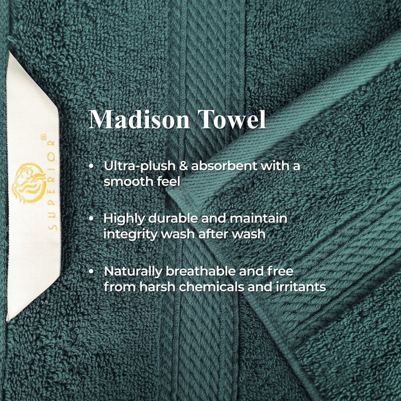 Superior 800 GSM Egyptian Cotton 10-Piece Towel Set, Soft Ultra Absorbent Towels, Light Blue