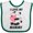 White and Green, variant on Inktastic I Love My Mommy with Panda Illustration Boys or Girls Baby Bib