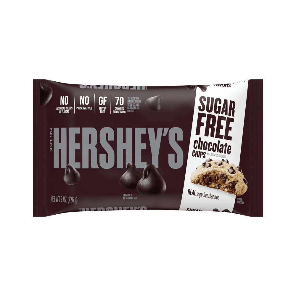 Hershey's, Sugar Free Baking Chips, 8 Oz. (Pack of 2)