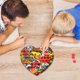 thumbnail image 4 of Colorido empujar burbuja sensorial autismo antiestrés silicona rompecabezas juguete (corazón) Tmvgtek Nuevos Originales, 4 of 9