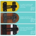thumbnail image 4 of EIGTHTAIL 2 Pcs Door Latch Door Locks Safety Security Lock Efuy Security Door Hardware Barn Lock Buckle Door Lock Buckle, 4 of 6