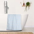 thumbnail image 5 of Unique Bargains Stripe 2 Pack Bath Towels Set Cotton Lightweight Towels for Bathroom Blue 28" x 56", 5 of 8