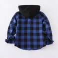 thumbnail image 7 of YIWULA Boy Button Down Shirt Kid Flannel Shirt Toddler Buffalo Plaid Shirt Boys Long Sleeve Father Son Shirt(18-24 Months,Blue), 7 of 7