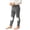 Black, variant on Toddler Girls Cotton Leggings with Knee Patches, Stretchy Striped Soft Elastic Waist Casual Bottoms for Daily Wear Black Size 2T