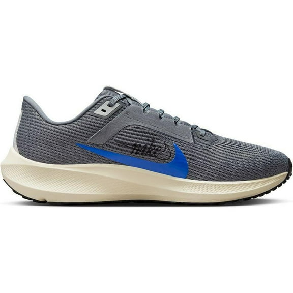Nike Mens' Air Zoom Pegasus 40 Premium Running Shoes, Smoke Grey Racer Blue, 12