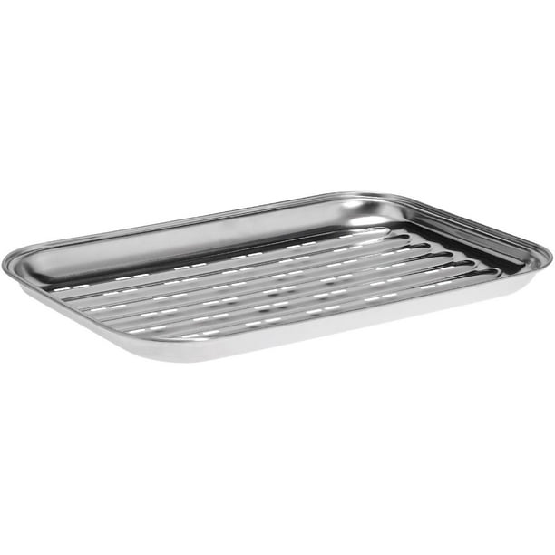 Disposable BBQ Grilling Trays with Holes Pack Aluminum Foil Pans Grill Pans