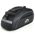 thumbnail image 1 of Carbon Fiber Large Waterproof MTB Bicycle Reflective Rear Rack Pannier Bags, 1 of 9