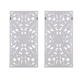 thumbnail image 6 of Botanical Panel Distressed Carved Wood 2-piece Wall Decor Set 98786, 6 of 9