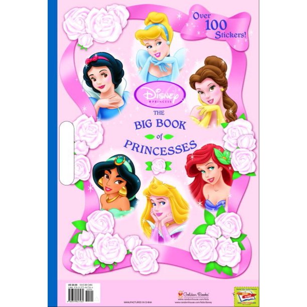 Giant disney princess coloring book