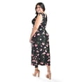 thumbnail image 4 of Vestido Largo Roman Fashion 8802X-10 Talla Extra Negro, 4 of 7