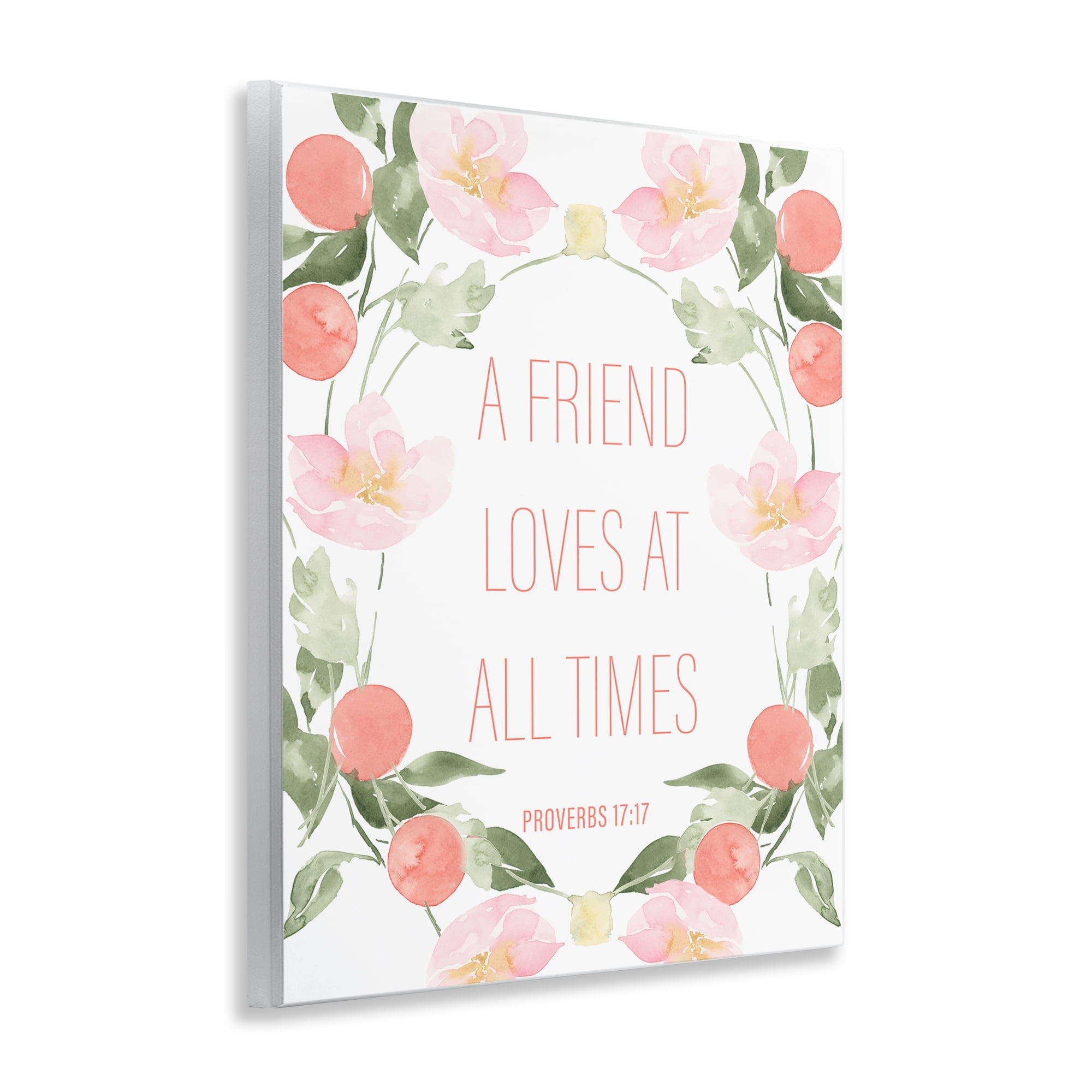Stupell Industries A Friend Loves At All Times Wall Plaque Art, design by Lucille Price