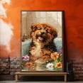 thumbnail image 4 of Funny Bathroom Wall Art CuteTibetan Mastiff Dog Canvas Print Dog Bathtub Picture Humor Animal Artwork Painting for Restroom Bathroom, House Essentials For New Home, Christmas Gifts, 4 of 5