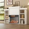 thumbnail image 5 of Barara King Fireplace Heater, Indoor Fireplace,23-inch 3-Sided Electric Fireplace Insert with Remote Control-Black, 5 of 12
