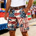 thumbnail image 2 of CONZONE Independence Day Mens Cargo Shorts Patriotic 4Th Of July Shorts For Men Casual Usa Flag Graphic Lightweight Shorts With Pockets, 2 of 5