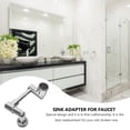 thumbnail image 3 of GOOHOCHY faucet extender 1440 Degree Rotating Silver Copper Universal Extender 1Set, 3 of 8