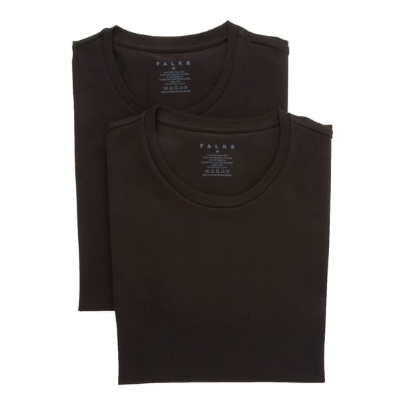 Men's Falke 68105 Daily Egyptian Cotton Muscle Shirt - 2 Pack (Black 3XL)
