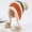 Beige, variant on New Winter Knitted Hats Women Patchwork Pompon Balls Earflap Caps Ladies Warm Thick Winter Beanies Female Beanie Hat