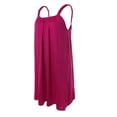thumbnail image 1 of Vestido corto sin mangas, cómodo y suave para mujer, minivestido con arnés, color blanco, talla L, 1 of 9