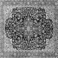 thumbnail image 1 of Ahgly Company Indoor Square Medallion Gray Traditional Area Rugs, 3' Square, 1 of 1