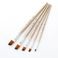thumbnail image 6 of Tomshine 5pcs Angular Paint Brushes Set Nylon Hair Wooden Handle Artists Paintbrushes for Adults Beginners for Acrylic Oil Watercolor Gouache Nail Body Face Detailing Painting Art Crafts Supplies, 6 of 7