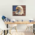 thumbnail image 5 of Xecao Eagle With USA Flags for Waterproof Framed Canvas Art - Modern Home Decor with Real Wood Frame for Gifting and Interior Design,Horizontal, 5 of 6