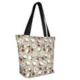 Cauagu Cotton Tree Print Canvas Aesthetic Tote Bag for Women Beach Bag