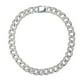 thumbnail image 3 of Collar cubano para hombre, joyería de diamantes de 16 pulgadas, collar de hip hop, cadena de eslabones cubanos de Miami, plata, 3 of 14