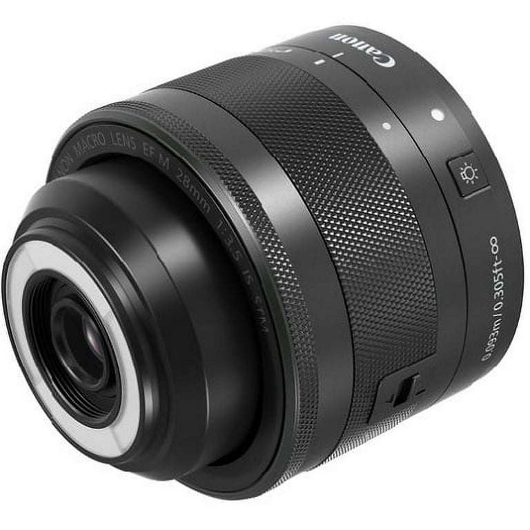 Canon EF-M 28mm f/3.5 Macro IS STM Lens for EOS M Series Cameras