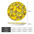 thumbnail image 2 of Easygdp Ducky Cartoon Animal Yellow Bone China Decorative Plate Ceramic Dinner Plates Art Crafts with Display Stand-10in, 2 of 6