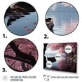 thumbnail image 3 of Designart "Cherry Blossom Pink Lake Japon Art" Japanese Floater Framed Wall Art Living Room, 3 of 7