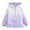 Purple, variant on UQJfacai Kids Rain Jacket Heart Print Waterproof Fleece Lined Hooded Windbreaker with Pockets Trendy Fall Winter Lightweight Outdoor Raincoats for Boys Girls 4-15 Years