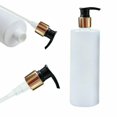 thumbnail image 5 of Fancy 3 Pack 500ml Plastic Pump Dispenser Bottles for Lotion, Massage Oil, Shampoo - Refillable, BPA Free Empty Containers Gold-Black, 5 of 8
