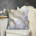 thumbnail image 2 of SHANXI  Throw Pillow Covers Pink White Gold Grey Texture Design Square Pillowcases for Home Decor Sofa Car Bedroom Pillow case 18x18in, 2 of 5