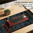 thumbnail image 3 of Quick Key Keyboard Pad Anti-Slip Rubber Base Mouse Mat Large  Quick Reference Guide Keyboard Mat 35.4 x 15.7 inch, 3 of 9