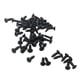 thumbnail image 5 of 100 Piezas de Tornillos de de Guitarra Baja para Guitarra Eléctrica, Diámetro de Bajo, 3 Mm, Negro, 5 of 9