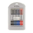 thumbnail image 3 of TUL Retractable Gel Pens, Bullet Point, 0.7 mm, Gray Barrel, Assorted Standard Ink Colors, Pack Of 8, 3 of 6