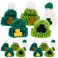 thumbnail image 1 of KAKOWELY 25 gorros de punto en miniatura de San Patricio, accesorios de bricolaje para el Día de San Patricio., 1 of 4