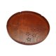 thumbnail image 1 of Bandeja redonda de madera, bandeja de té, bandeja de cocina, bandeja de madera para servir, plato para servir para baño, decoración otomana para el 27cm, 1 of 8