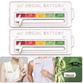 thumbnail image 1 of Social Battery Pin Solapa Pin emocional para todas las ocasiones (Pantalla Power-White), 1 of 6