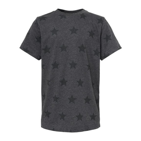 Code Five B04538505 Youth Star Print T-Shirt, Smoke Star - Large