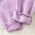 thumbnail image 5 of TOWED22 Kids Toddler Girl Fall Winter Outfits 2pcs Long Sleeve Soft Top and Pants Set Cute Print Clothes Clothing Set(Purple,3-4 Y), 5 of 8