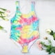 thumbnail image 1 of Traje de baño HUOGUO, traje de baño de una sola pieza con estampado de tallas grandes para mujer, 1 of 3