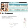 thumbnail image 5 of CNKOO Plus Size Swimsuit Women Cross High Waisted String Floral Printed 2 Piece Bathing Suit Bikini, 5 of 5