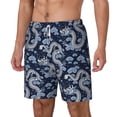 thumbnail image 2 of Uemuo Dragon Pattern Mens Swim Trunks Quick Dry Board Shorts with Mesh Lining, Stretch Beach Shorts Quick Dry No-Chafing Board Shorts-X-Large, 2 of 9