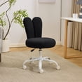 thumbnail image 7 of Ktaxon Teddy Fleece Office Chair, Rabbit Ear Backrest Vanity Chair, Adjustable Swivel Reading Chair for Home Office Black, 7 of 7