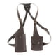 thumbnail image 3 of Bolso bandolera con arnés, elegante y funcional, para la axila, con doble funda tipo cartera para teléfono. Marron oscuro, 3 of 9