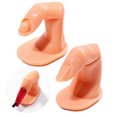thumbnail image 2 of 10PCS Nail Art Practice Finger Reusable Plastic Fake Finger Nail Training Finger, 2 of 10