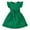 Green, variant on OSOLU Girls Summer Dresses Casual Comfortable Flutter Sleeve Stripes Crew Neck Belted Dress For Toddler Kids Age 3 7 Holiday Dailywear, 4-5 Years