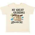 thumbnail image 3 of Inktastic My Great Grandma Loves Me with Sloth and Hearts Boys or Girls Toddler T-Shirt, 3 of 5